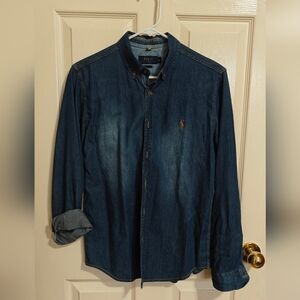 Ralph Lauren POLO denim color shirt S/M